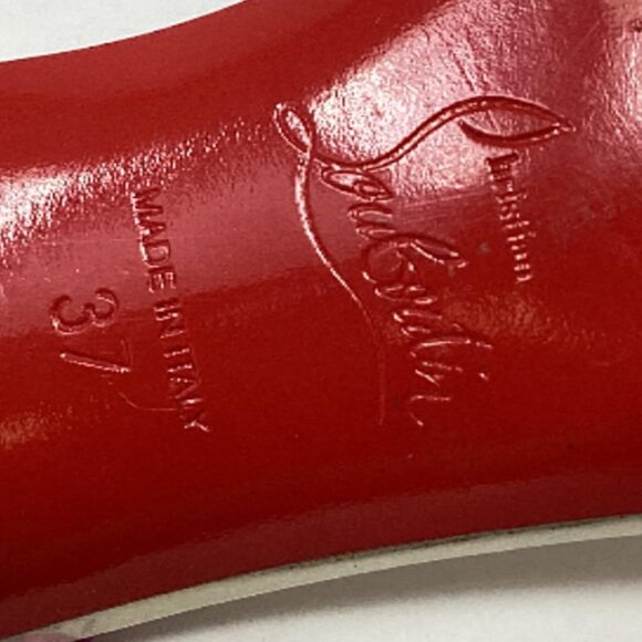 *ON SALE* Christian Louboutin #52722 Rosalie Strass Heels Size 37 - Picture 8 of 8